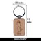Ao Dai Vietnamese Dress Woman Engraved Wood Rectangle Keychain Tag Charm